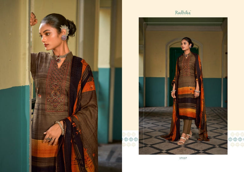 Radhika Fashion Rubina Pashmina With Beautiful Printed Work Stylish Designer Casual Look Salwar Suit