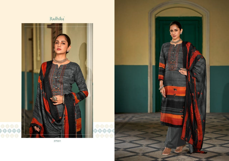 Radhika Fashion Rubina Pashmina With Beautiful Printed Work Stylish Designer Casual Look Salwar Suit