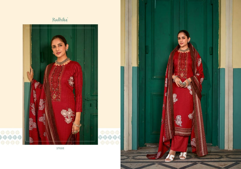 Radhika Fashion Rubina Pashmina With Beautiful Printed Work Stylish Designer Casual Look Salwar Suit