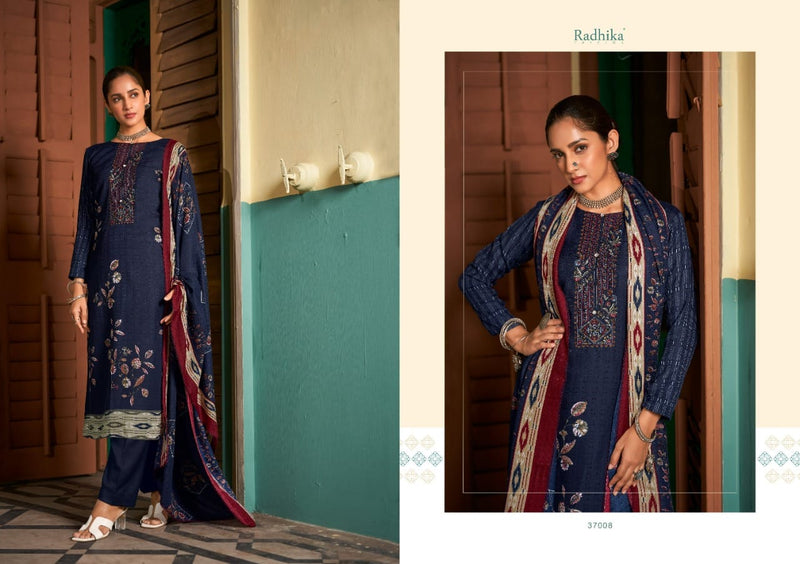 Radhika Fashion Rubina Pashmina With Beautiful Printed Work Stylish Designer Casual Look Salwar Suit