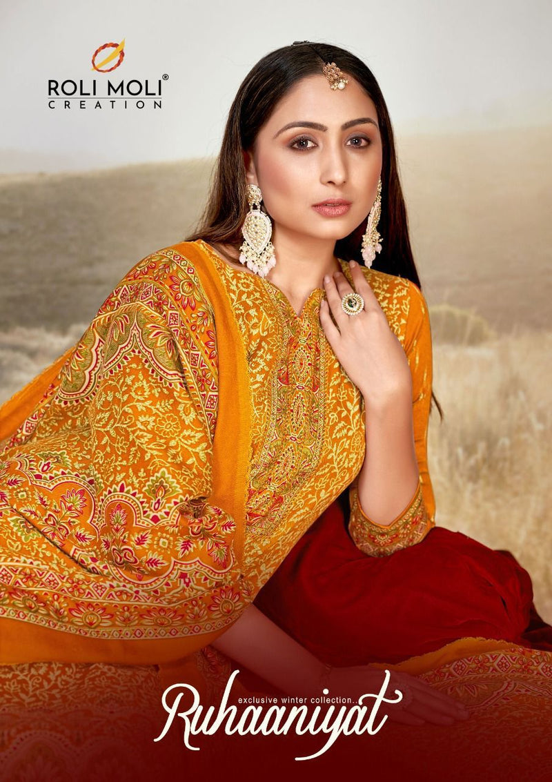 Roli Moli Creation Ruhaaniyat Vol 2 Pashmina With Attractive Look Fancy Salwar Suit