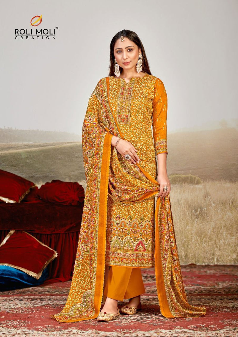 Roli Moli Creation Ruhaaniyat Vol 2 Pashmina With Attractive Look Fancy Salwar Suit