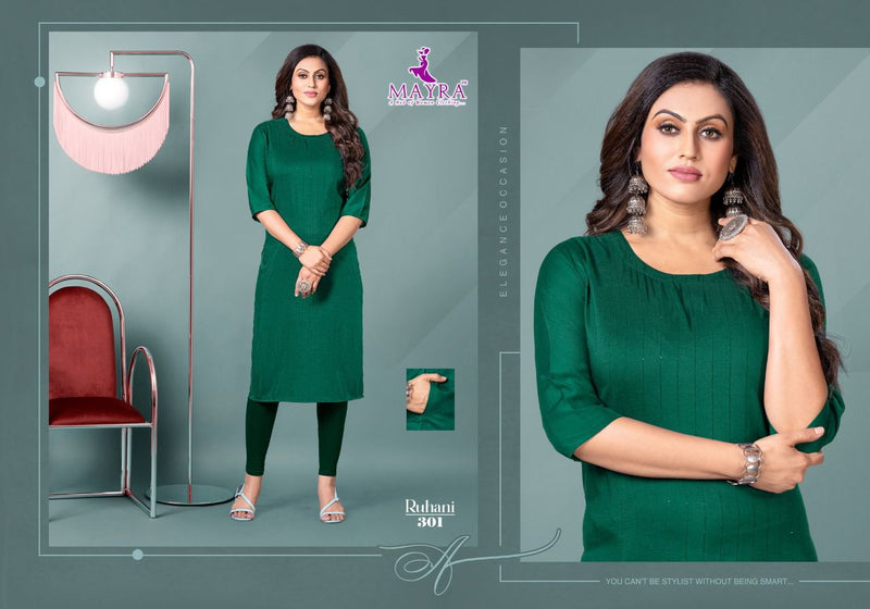 Mayra Ruhani Chinon Silk Fancy Formal Daily Wear Kurtis