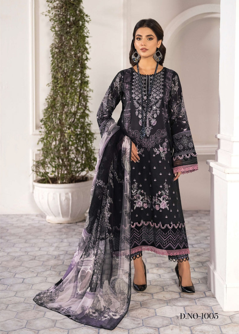 Asifa Nabeel Ruhaniyat Vol 1 Pure Cotton Printed Fancy Designer Salwar Kameez
