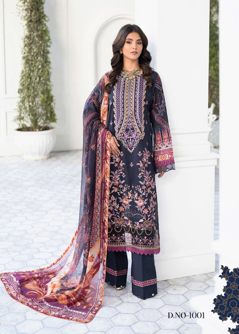 Asifa Nabeel Ruhaniyat Vol 1 Pure Cotton Printed Fancy Designer Salwar Kameez