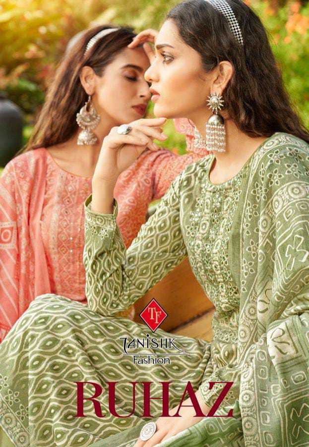 Tanishk Fashion Ruhaz Cotton Party Wear Salwar Suits With Digital Print & Hand Work