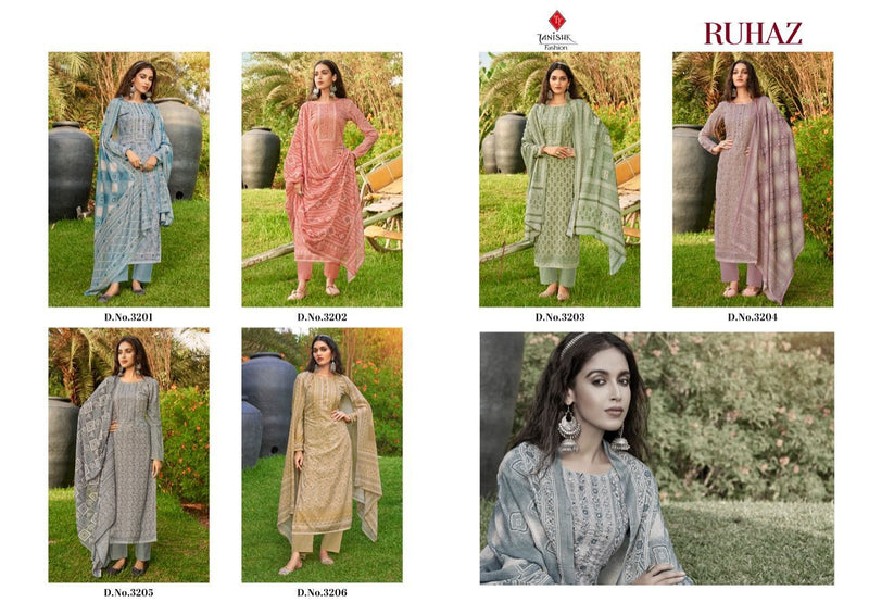 Tanishk Fashion Ruhaz Cotton Party Wear Salwar Suits With Digital Print & Hand Work