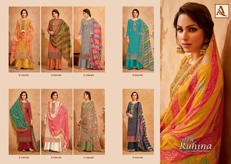 Alok Suit Ruhina Viscose Silk With Heavy Embroidery Work Stylish Designer Casual Look Festive wear Salwar Kameez