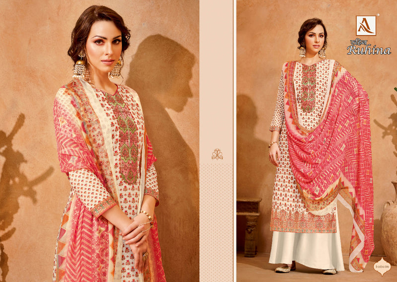 Alok Suit Ruhina Viscose Silk With Heavy Embroidery Work Stylish Designer Casual Look Festive wear Salwar Kameez