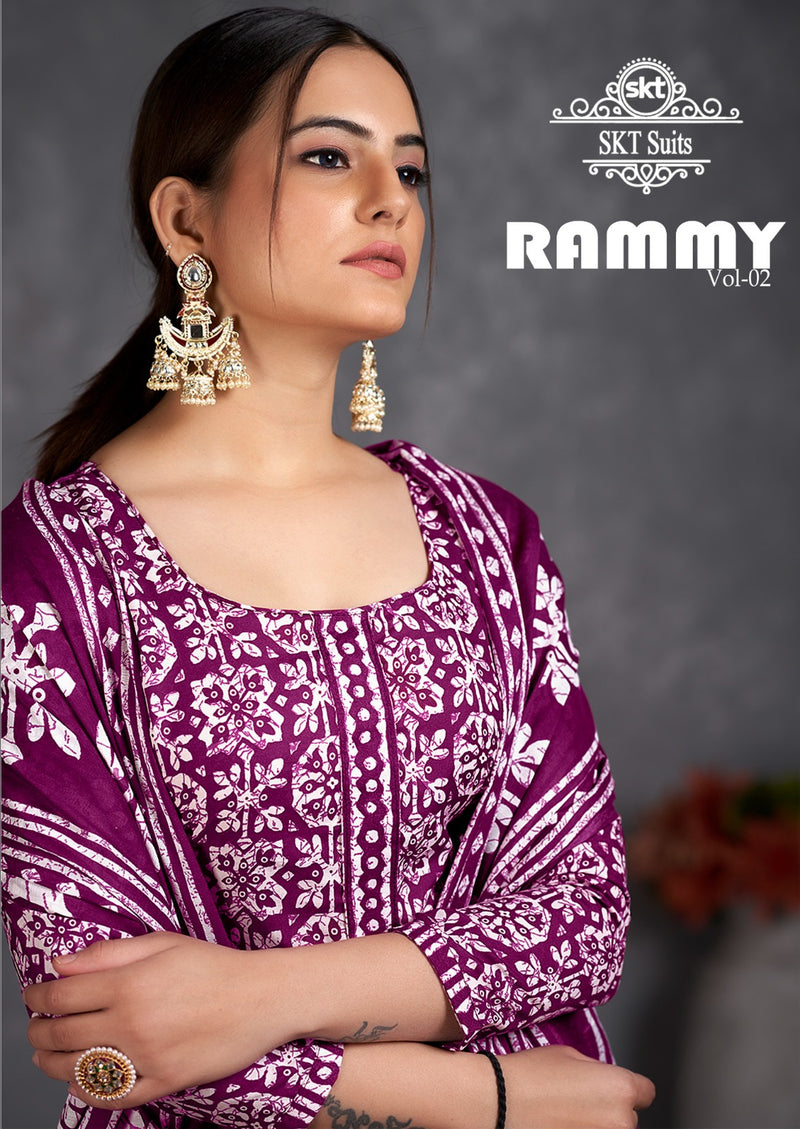 Skt Suits Rummy Vol 2 Soft Cotton Digital Printed Designer Salwar Kameez