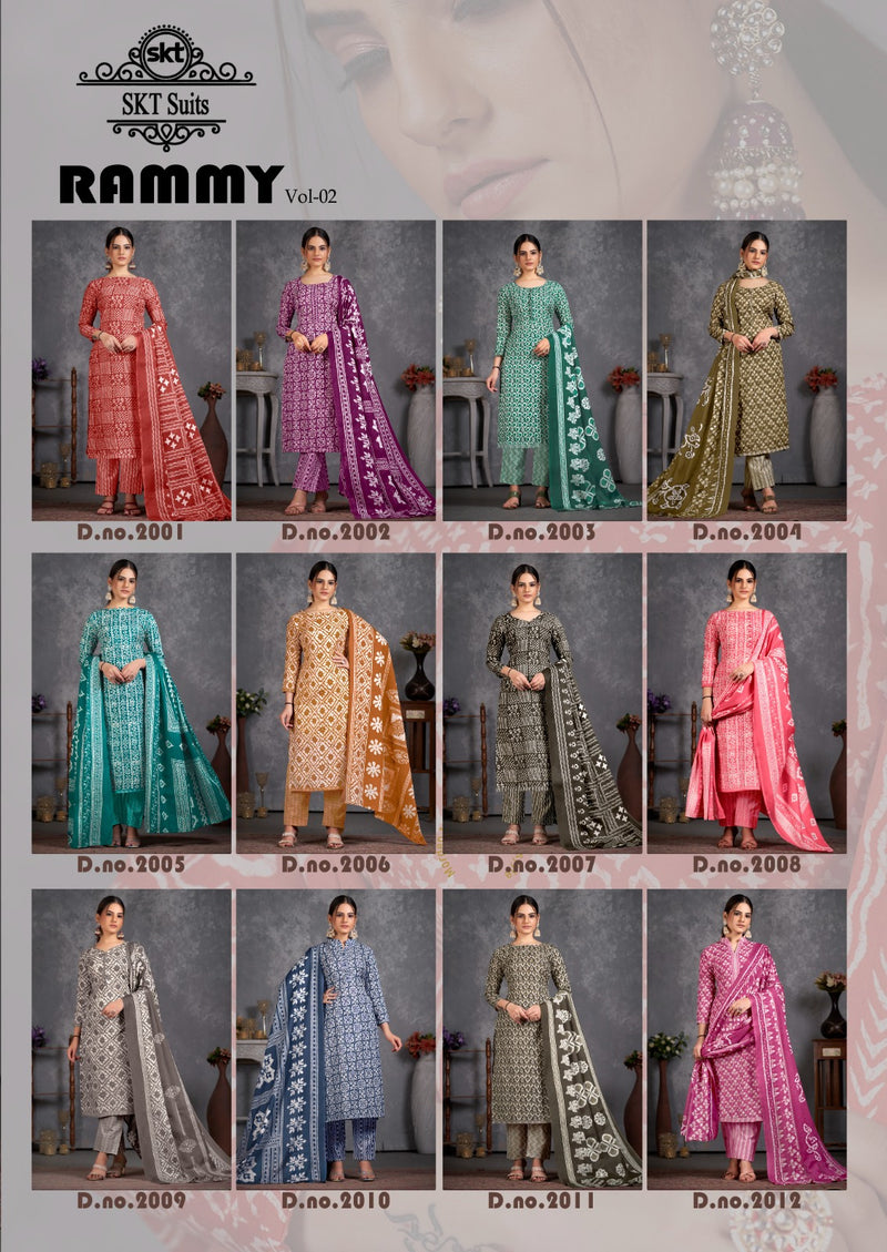 Skt Suits Rummy Vol 2 Soft Cotton Digital Printed Designer Salwar Kameez