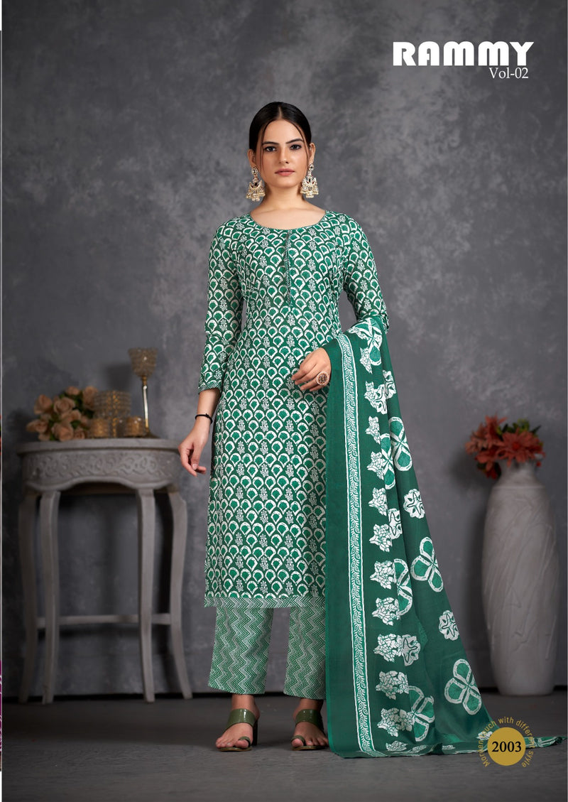 Skt Suits Rummy Vol 2 Soft Cotton Digital Printed Designer Salwar Kameez
