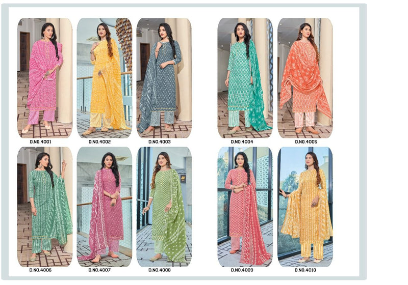 Radha Fab Rumy Vol 4 Cotton Printed Fancy Festive Wear Salwar Suits