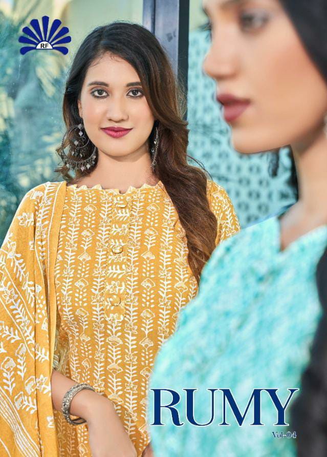 Radha Fab Rumy Vol 4 Cotton Printed Fancy Festive Wear Salwar Suits