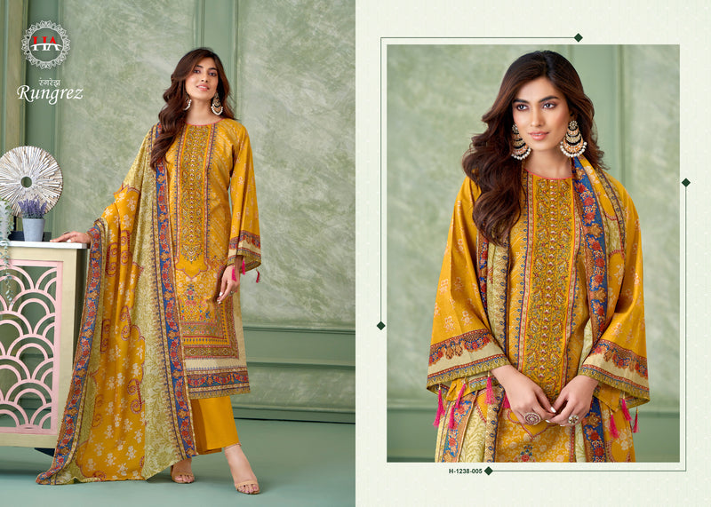 Harshit Fashion Hub Rungrez Cambric Digital Pakistani Print Fancy Embroidery Swarovski Diamond Work Kurti