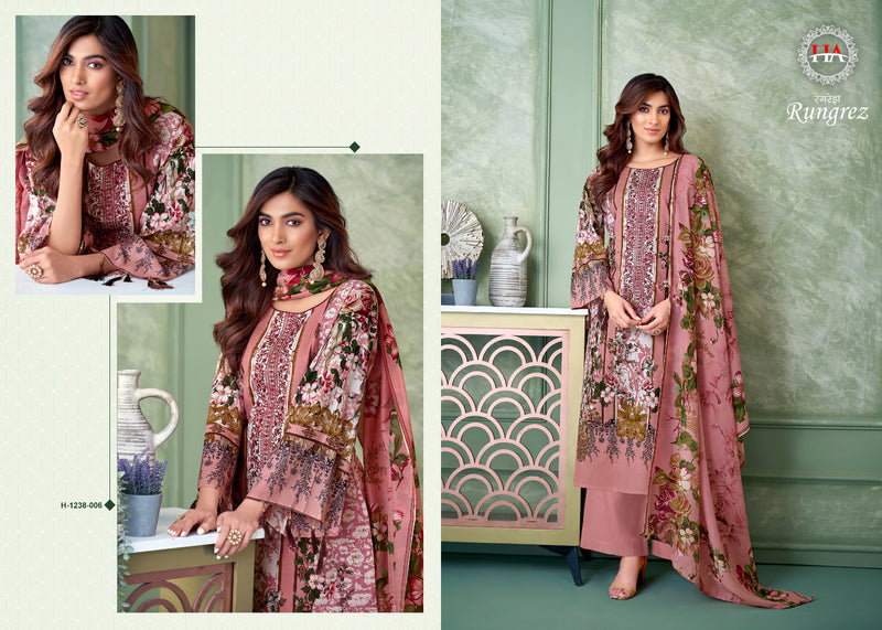 Harshit Fashion Hub Rungrez Cambric Digital Pakistani Print Fancy Embroidery Swarovski Diamond Work Kurti