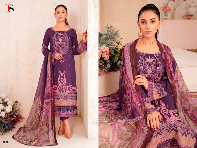 Deepsy Suits Rungrez Spring Lawn 23 Pure Cotton Heavy Self Embroidery Patch Pakistani Salwar Suit