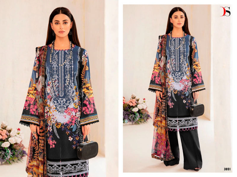 Deepsy Suits Rungrez Spring Lawn 23 Pure Cotton Heavy Self Embroidery Patch Pakistani Salwar Suit