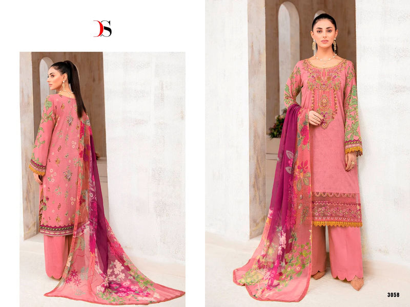 Deepsy Suits Rungrez Spring Lawn 23 Pure Cotton Heavy Self Embroidery Patch Pakistani Salwar Suit