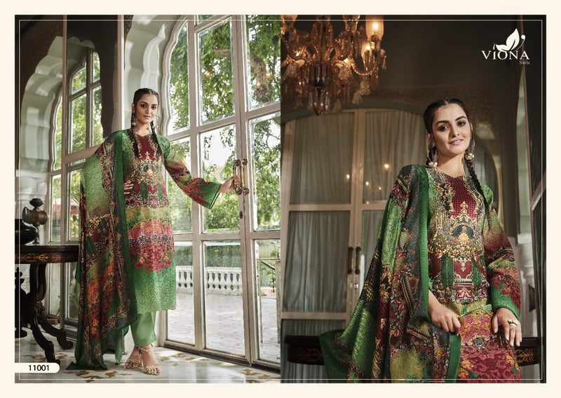 Viona Suit Ruqsor Pashmina Printed With Heavy Embroidery Work Stylish Designer Pakistani Salwar Suit