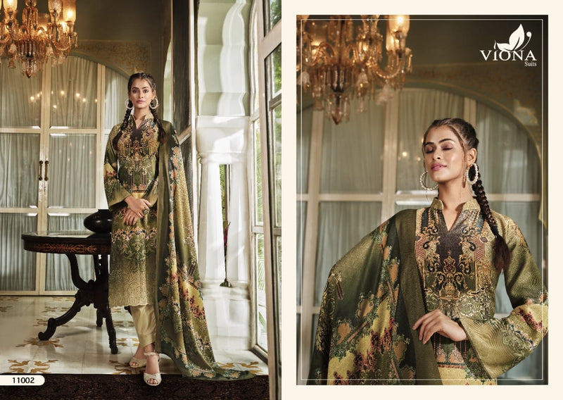 Viona Suit Ruqsor Pashmina Printed With Heavy Embroidery Work Stylish Designer Pakistani Salwar Suit