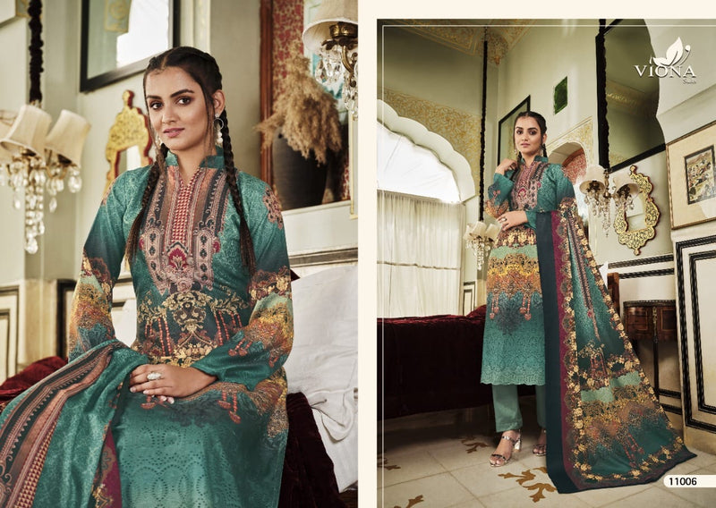 Viona Suit Ruqsor Pashmina Printed With Heavy Embroidery Work Stylish Designer Pakistani Salwar Suit