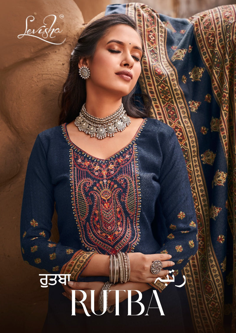Levisha Rutba Pashmina With Beautiful Embroidery Work Stylish Designer Party Wear Salwar Kameez