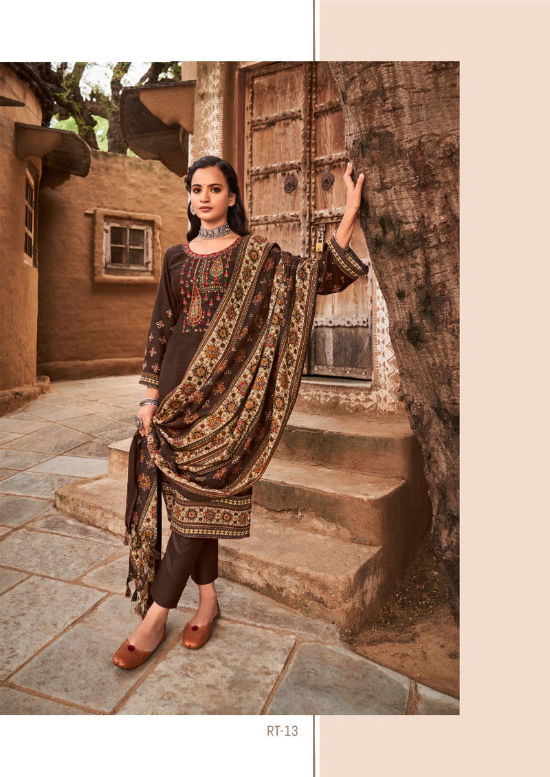 Levisha Rutba Pashmina With Beautiful Embroidery Work Stylish Designer Party Wear Salwar Kameez