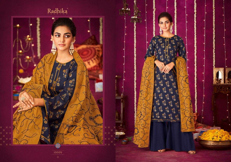 Radhika Azara Blossom Vol 6 Cotton Print Lace Work Salwar Kameez