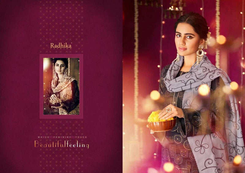 Radhika Azara Blossom Vol 6 Cotton Print Lace Work Salwar Kameez