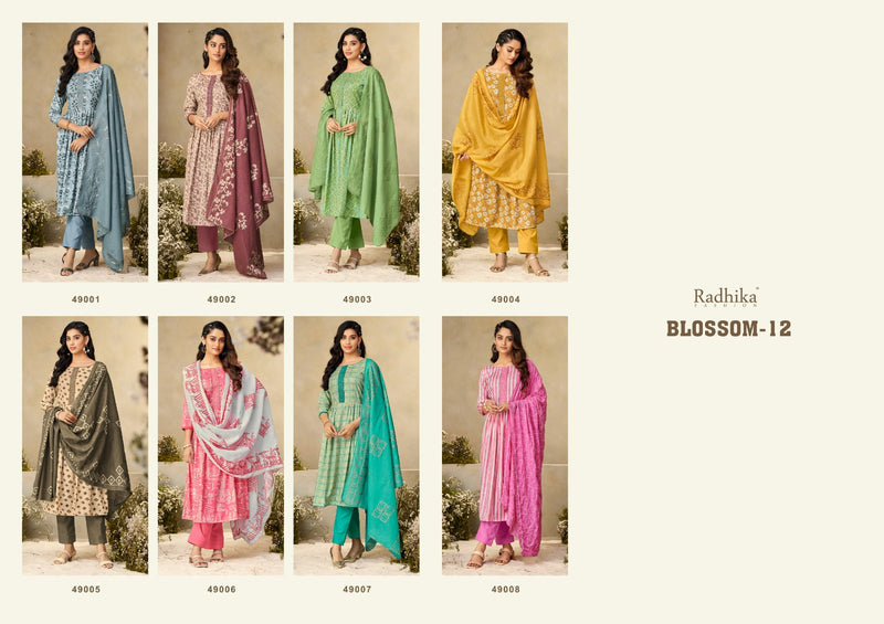 Radhika Fashion Azara Blossom Vol 12 Cotton Print Casual Wear Salwar Suits