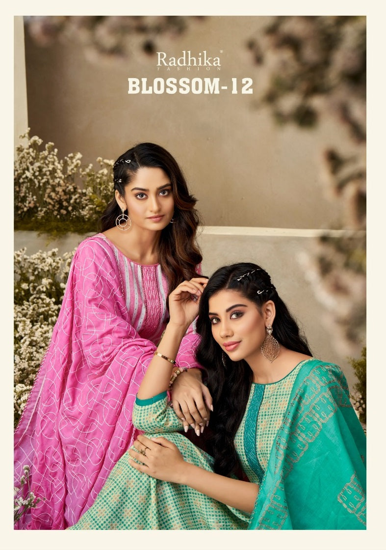 Radhika Fashion Azara Blossom Vol 12 Cotton Print Casual Wear Salwar Suits