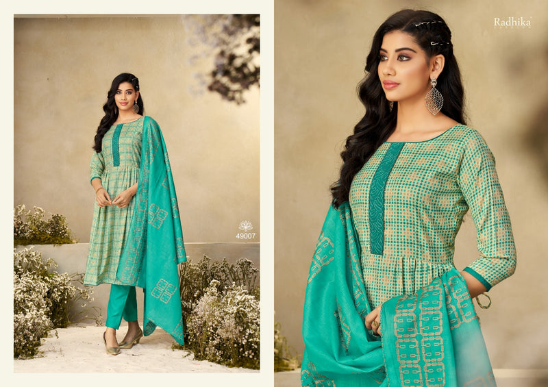 Radhika Fashion Azara Blossom Vol 12 Cotton Print Casual Wear Salwar Suits