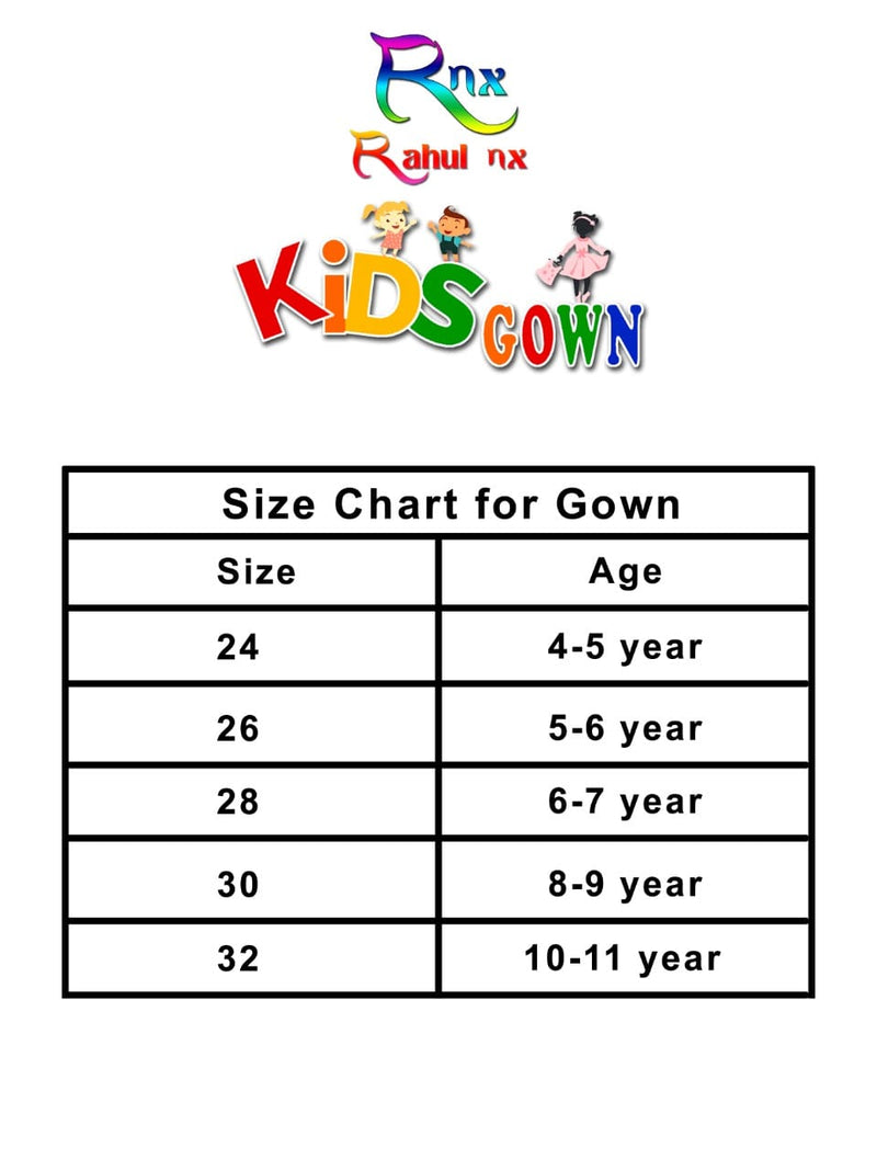 Rahul Nx Kids Gown Banarasi Silk Readymade Catlog Gown