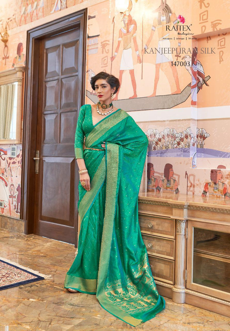 Rajtex Kanjeepuram Silk Fency Traditional Saree