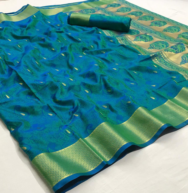 Rajtex Kanjeepuram Silk Fency Traditional Saree