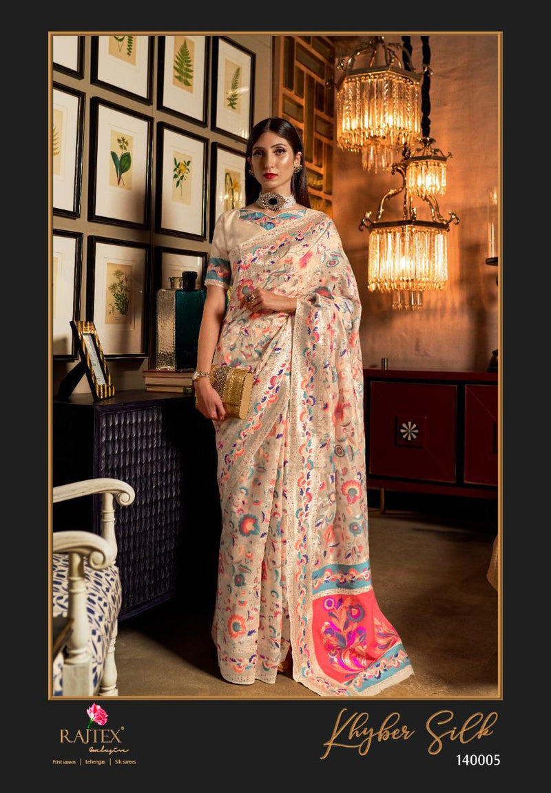 Rajtex Khyber Silk Weaving Modal Pure Kashmiri Designer Saree