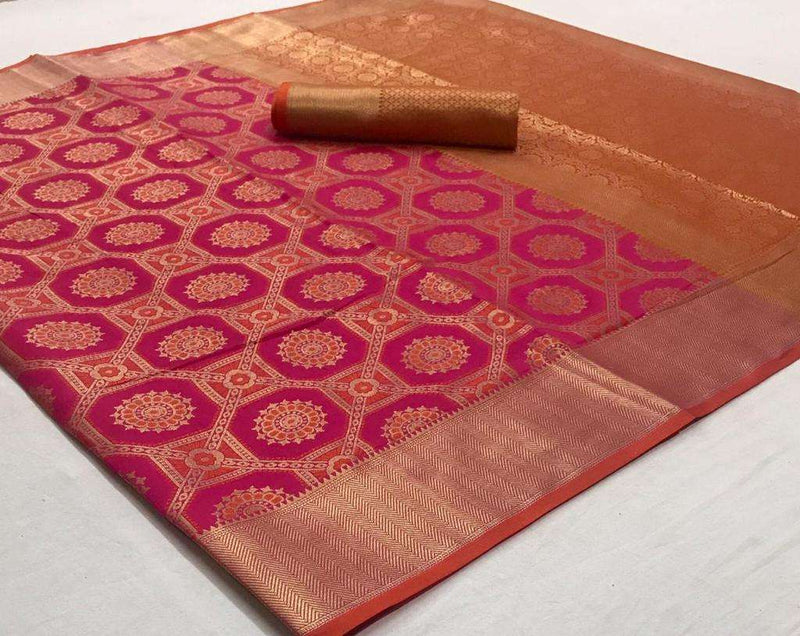 Rajtex Kimisha Silk Patola Silk Fency Designer Saree