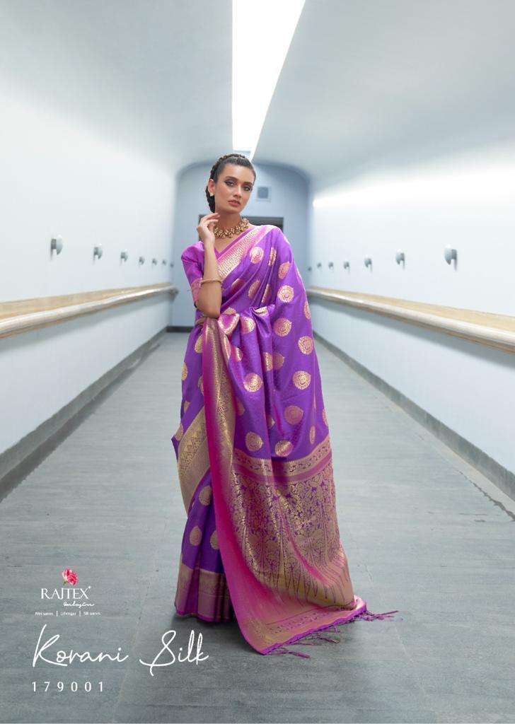 Rajtex Korani Silk Handlom Weaving Fency Designer Saree
