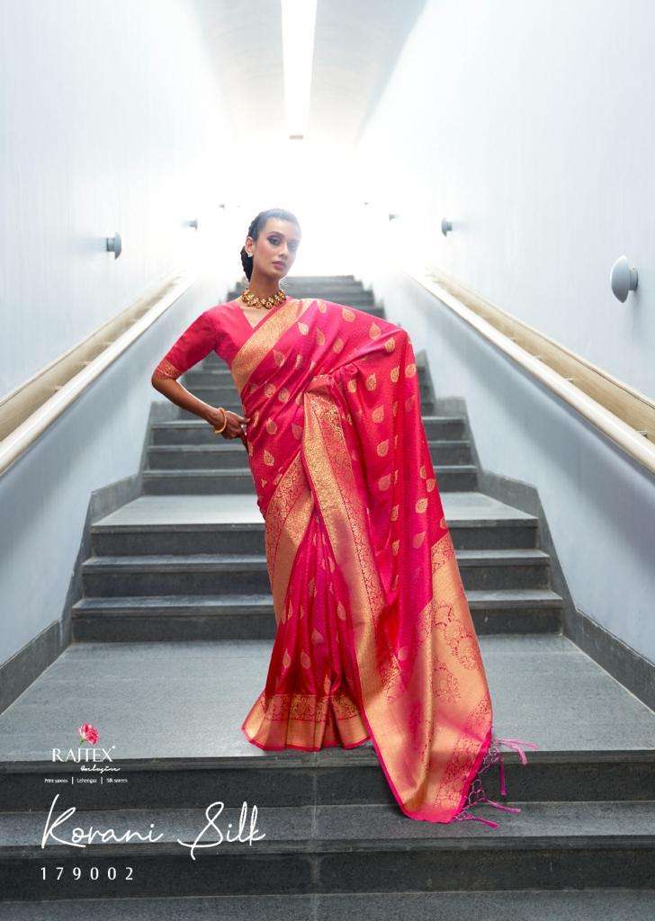 Rajtex Korani Silk Handlom Weaving Fency Designer Saree