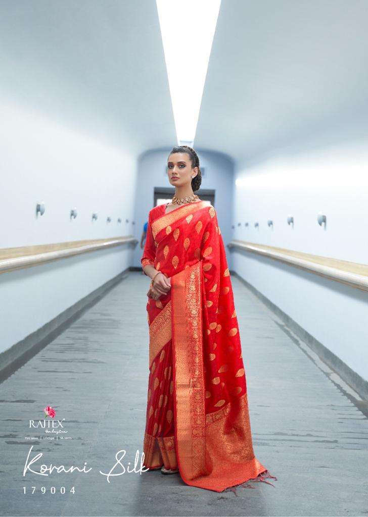 Rajtex Korani Silk Handlom Weaving Fency Designer Saree