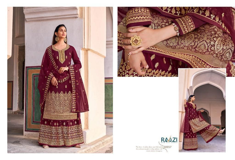 Rama Fashion Raazi Mehwish Dola Jacquard Stone Work Heavy Partywear Suit