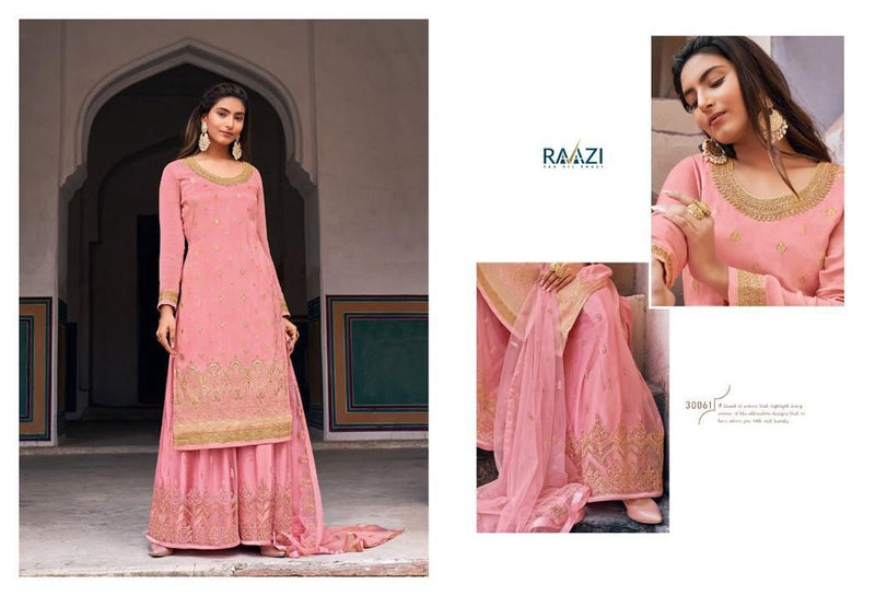 Rama Fashion Raazi Mehwish Dola Jacquard Stone Work Heavy Partywear Suit