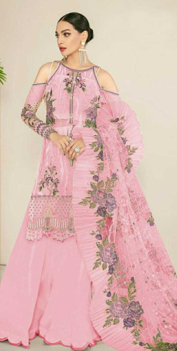 Ramsha R 382 Georgette With Embroidered Designer Pakistani Salwar Kameez