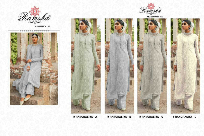 Ramsha Rangrasiya Nx Georgette Heavy Embroidery Salwar Suit