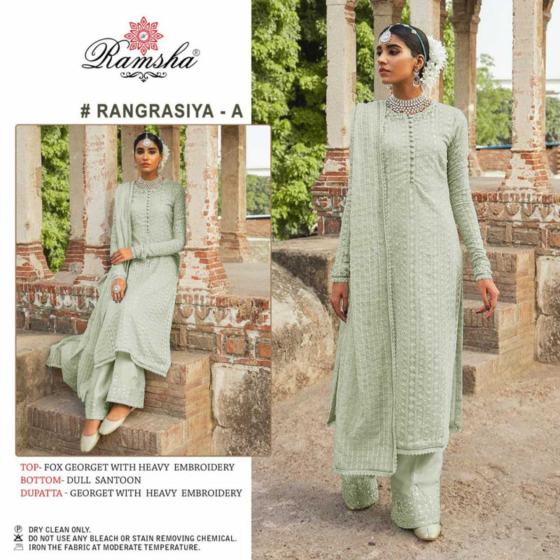 Ramsha Rangrasiya Nx Georgette Heavy Embroidery Salwar Suit