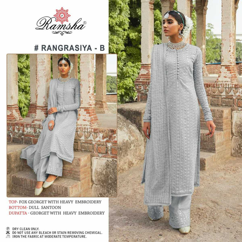 Ramsha Rangrasiya Nx Georgette Heavy Embroidery Salwar Suit