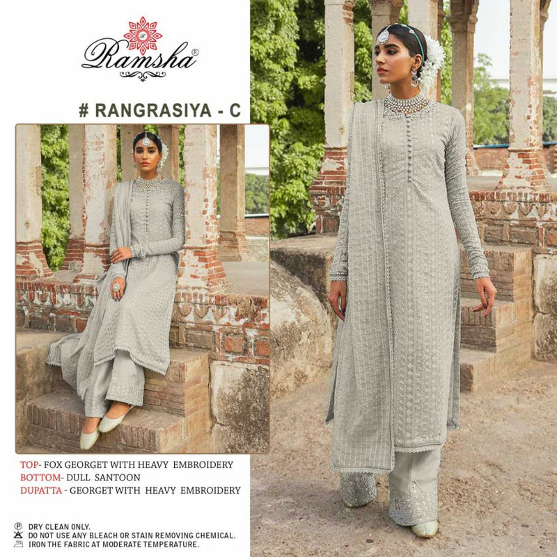Ramsha Rangrasiya Nx Georgette Heavy Embroidery Salwar Suit