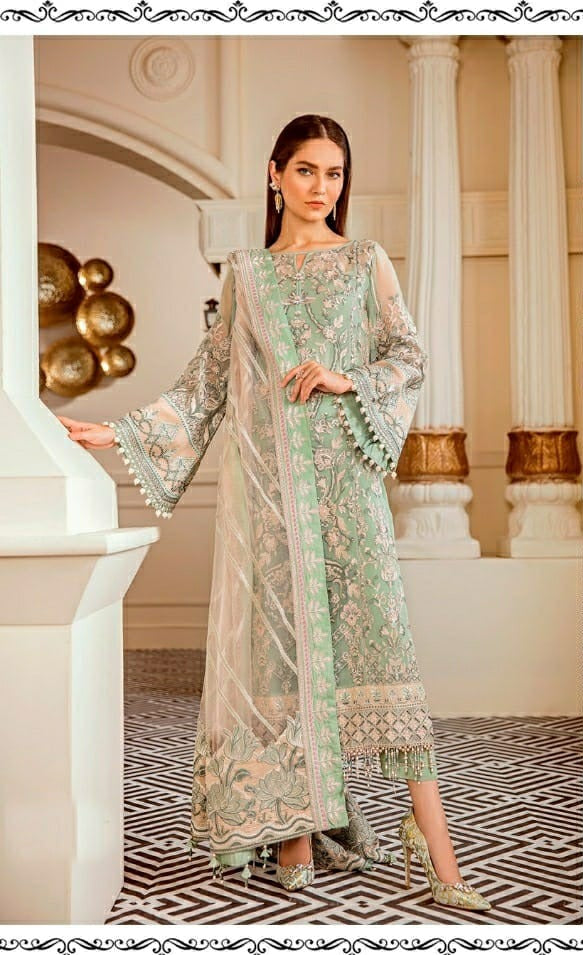 Ramsha Suit R 237 Net Embroidery Work Pakistani Wear Salwar Kameez