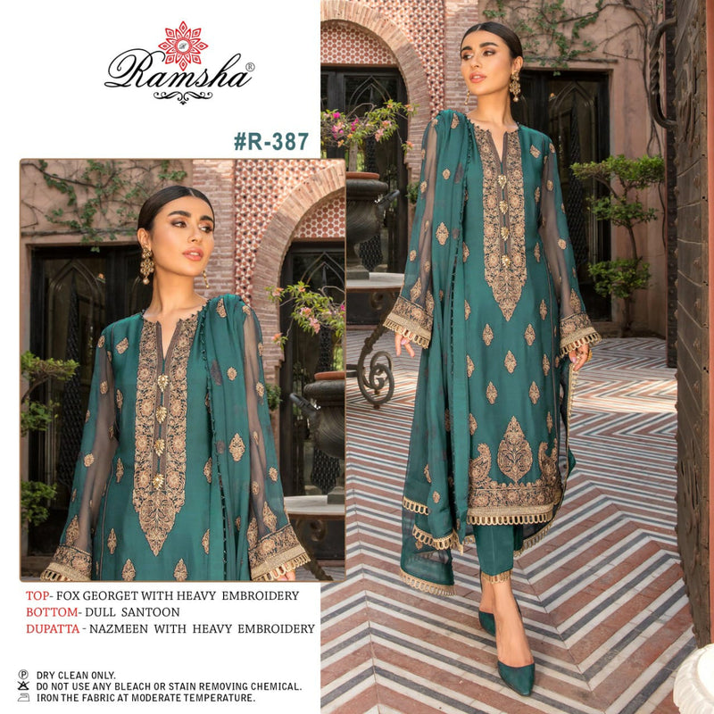 Ramsha Vol 29 Georgette With Heavy Embroidery Salwar Suit